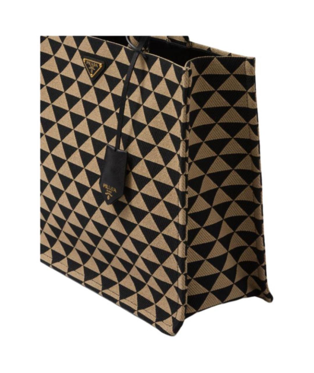 PRADA Коричневая сумка с короткими ручками, фото 4