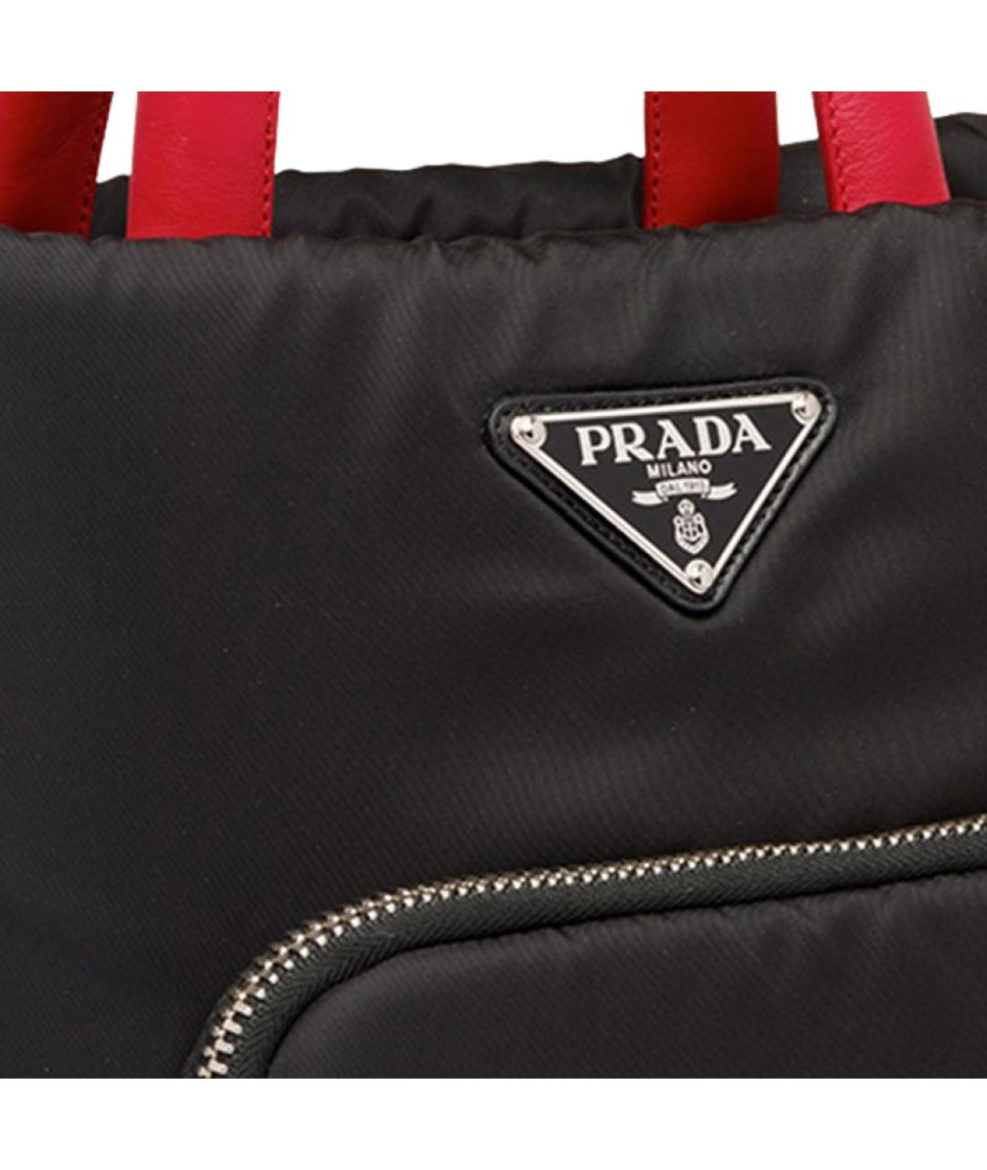 PRADA Черная сумка с короткими ручками, фото 4
