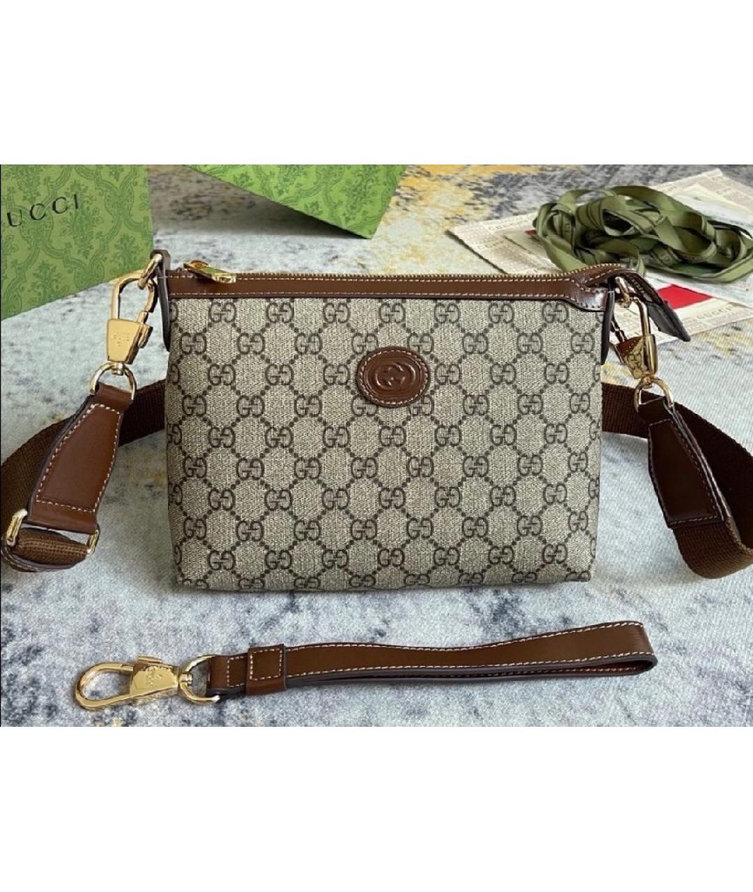 GUCCI Бежевая сумка на плечо, фото 8