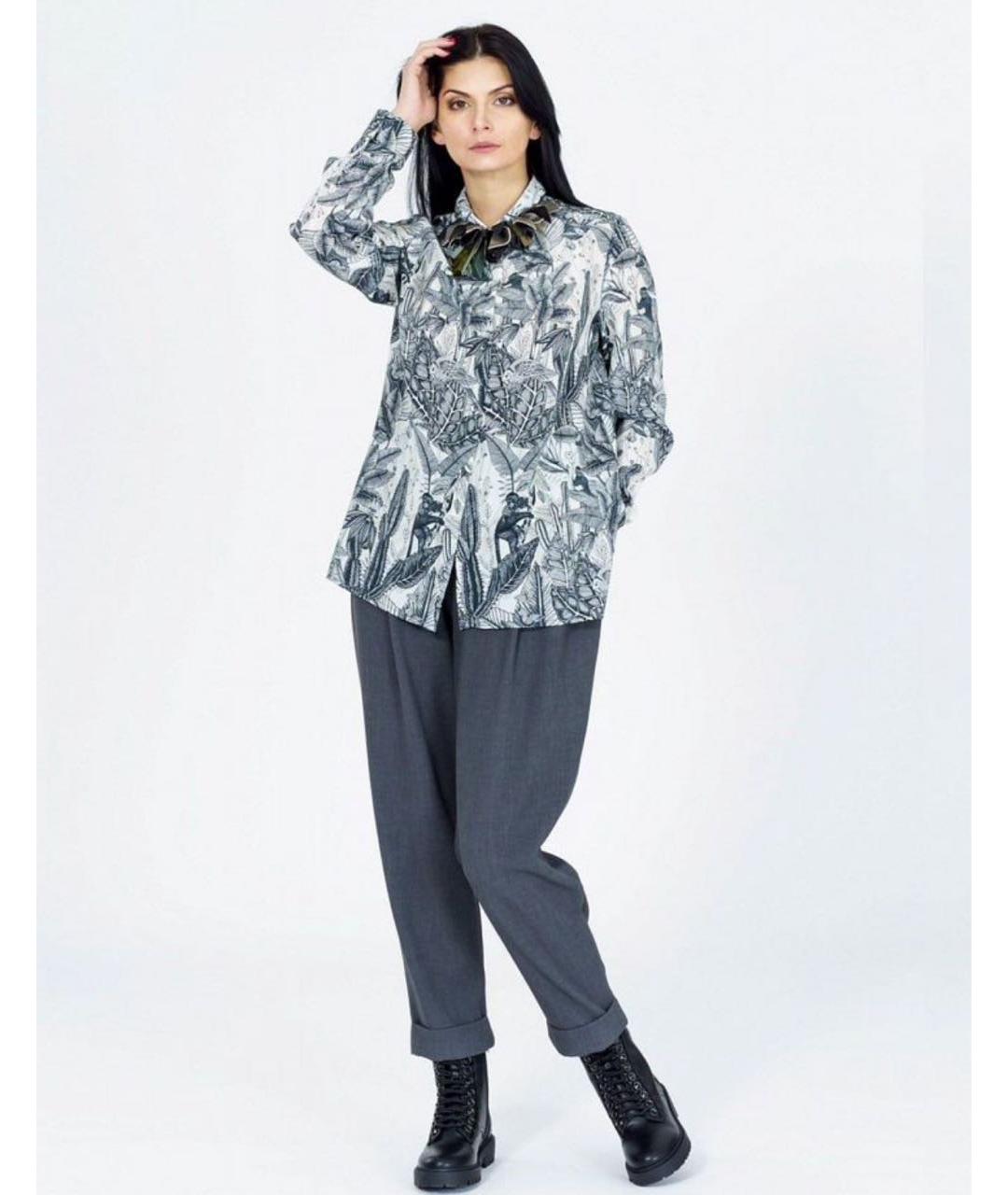 MAX MARA Мульти шелковая рубашка, фото 7