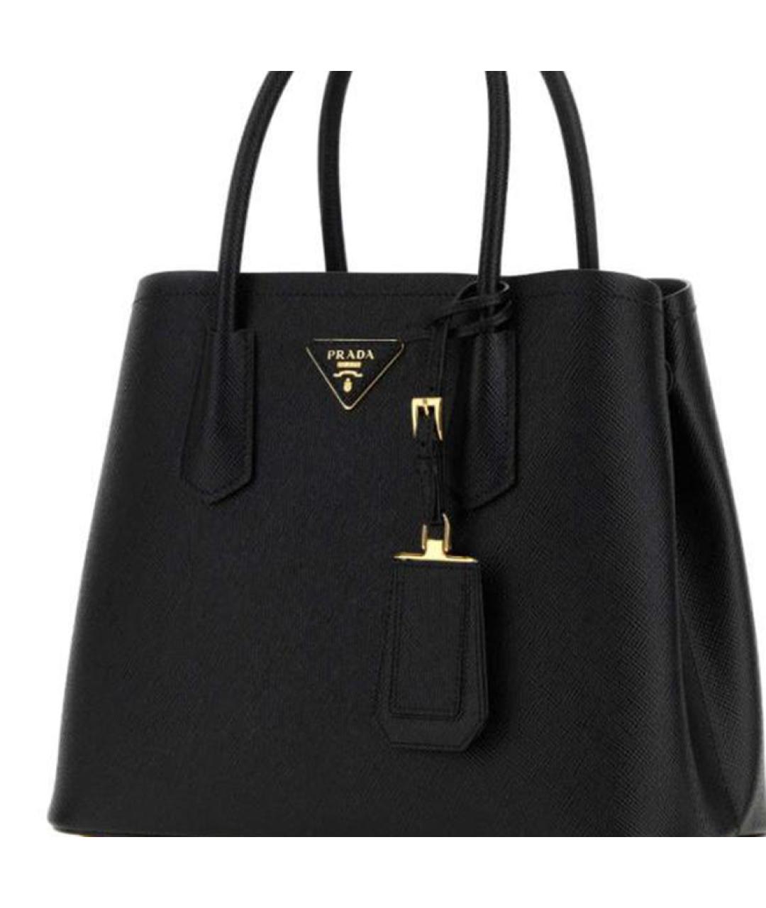 PRADA Черная кожаная сумка через плечо, фото 4