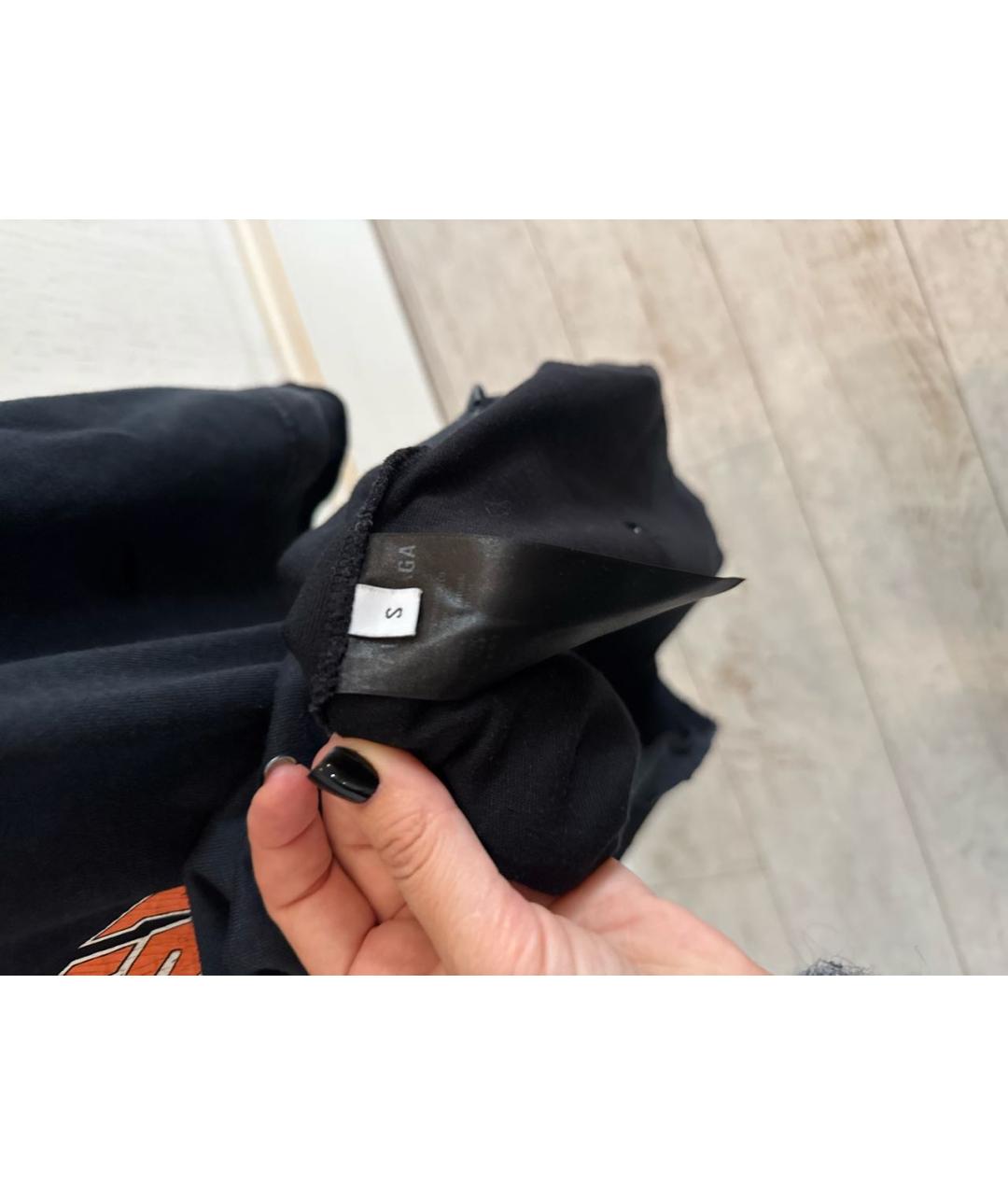 BALENCIAGA Черная футболка, фото 4