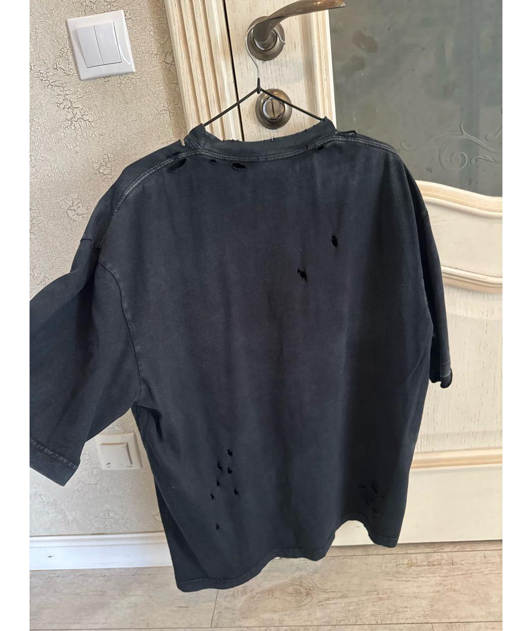 BALENCIAGA Черная футболка, фото 2