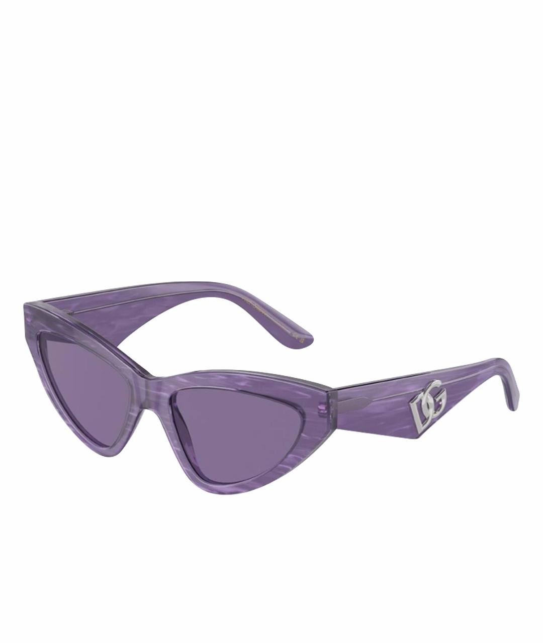 DOLCE&GABBANA Фиолетовые солнцезащитные очки, фото 1