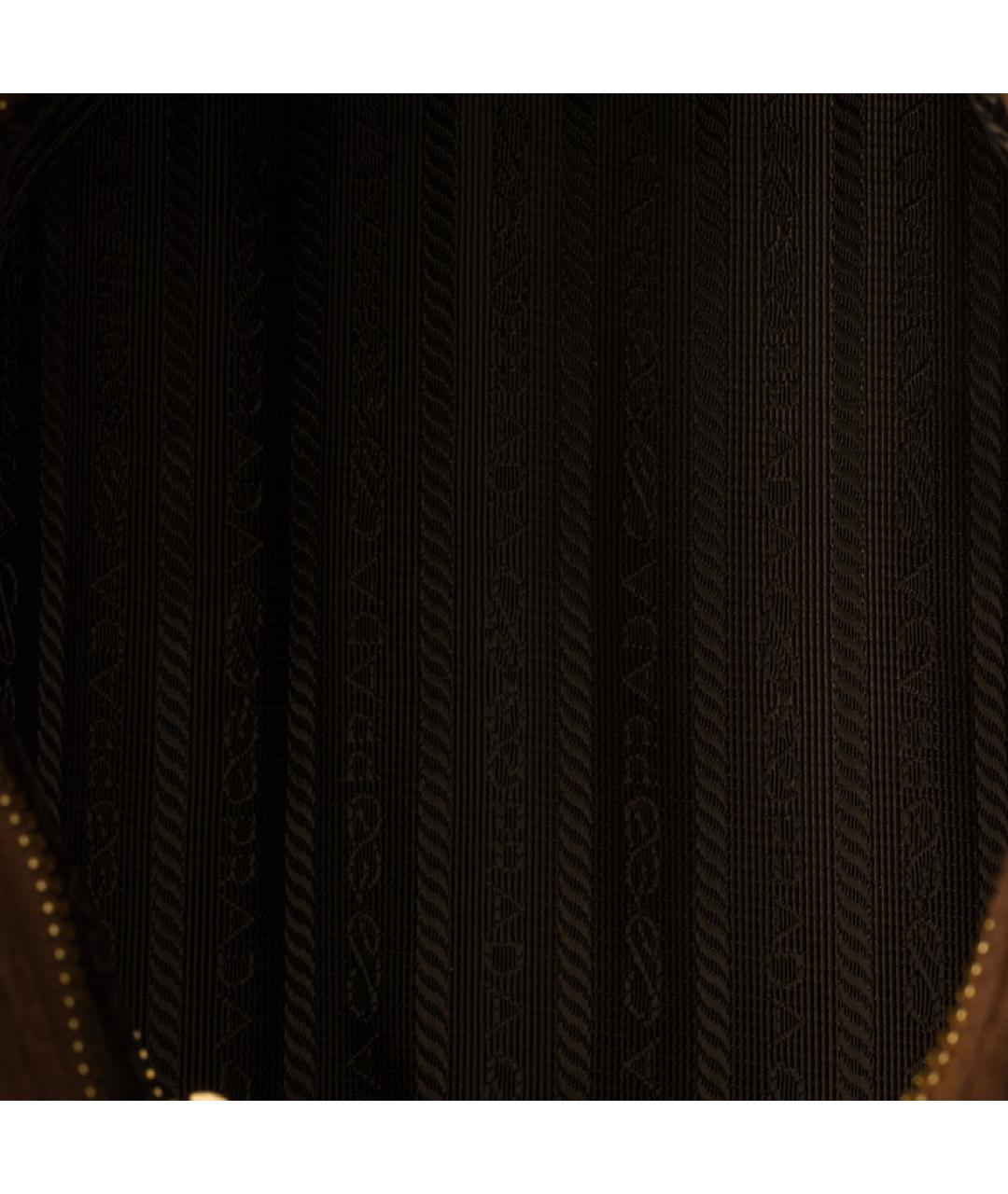 PRADA Коричневая сумка с короткими ручками, фото 5