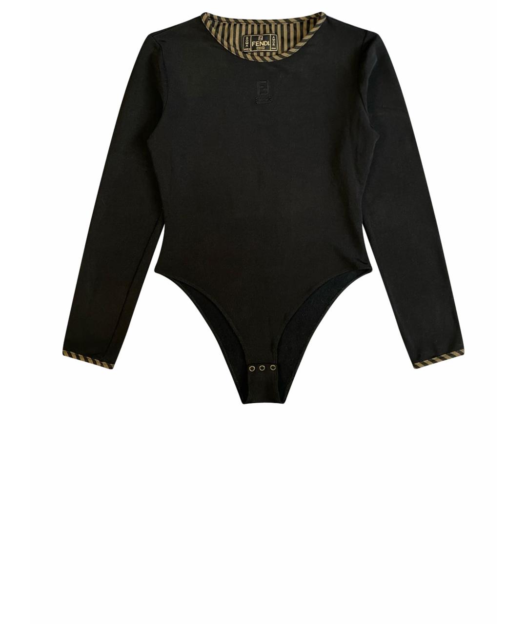 FENDI Черное боди, фото 1