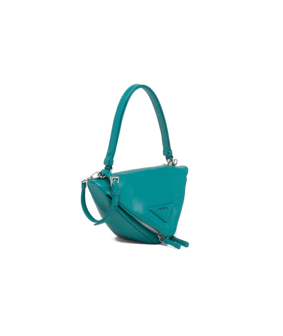 PRADA Бирюзовая сумка с короткими ручками, фото 2
