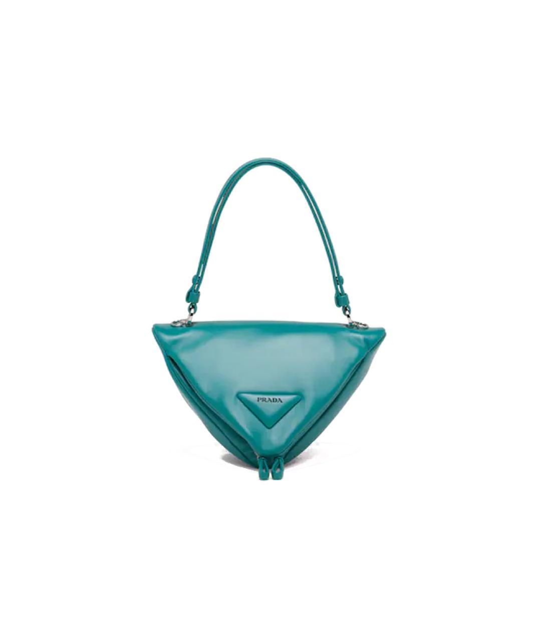 PRADA Бирюзовая сумка с короткими ручками, фото 1