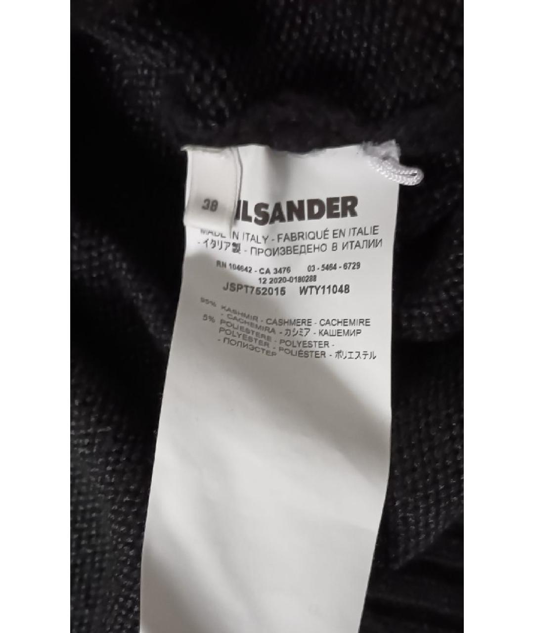 JIL SANDER Черный кашемировый джемпер / свитер, фото 6