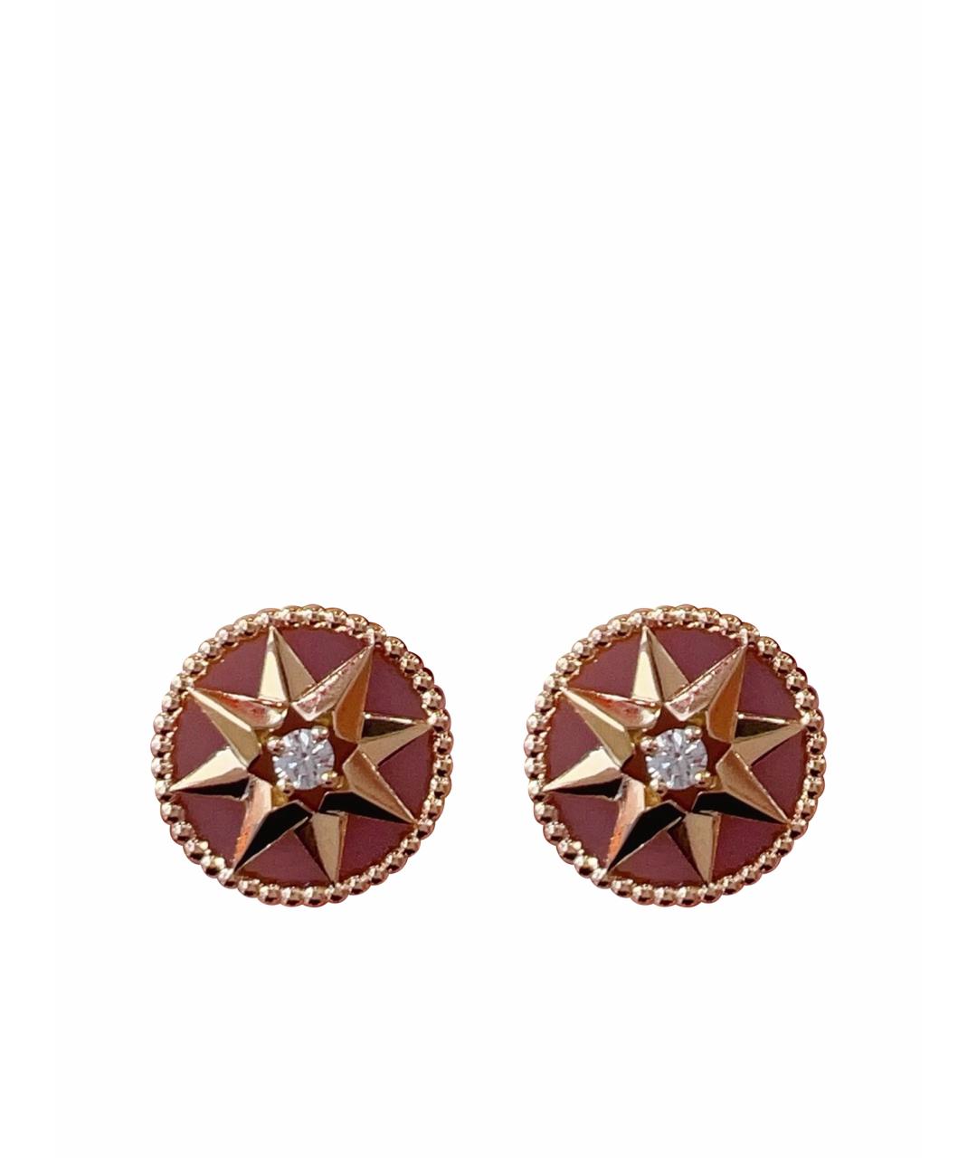 CHRISTIAN DIOR Розовые серьги из розового золота, фото 1