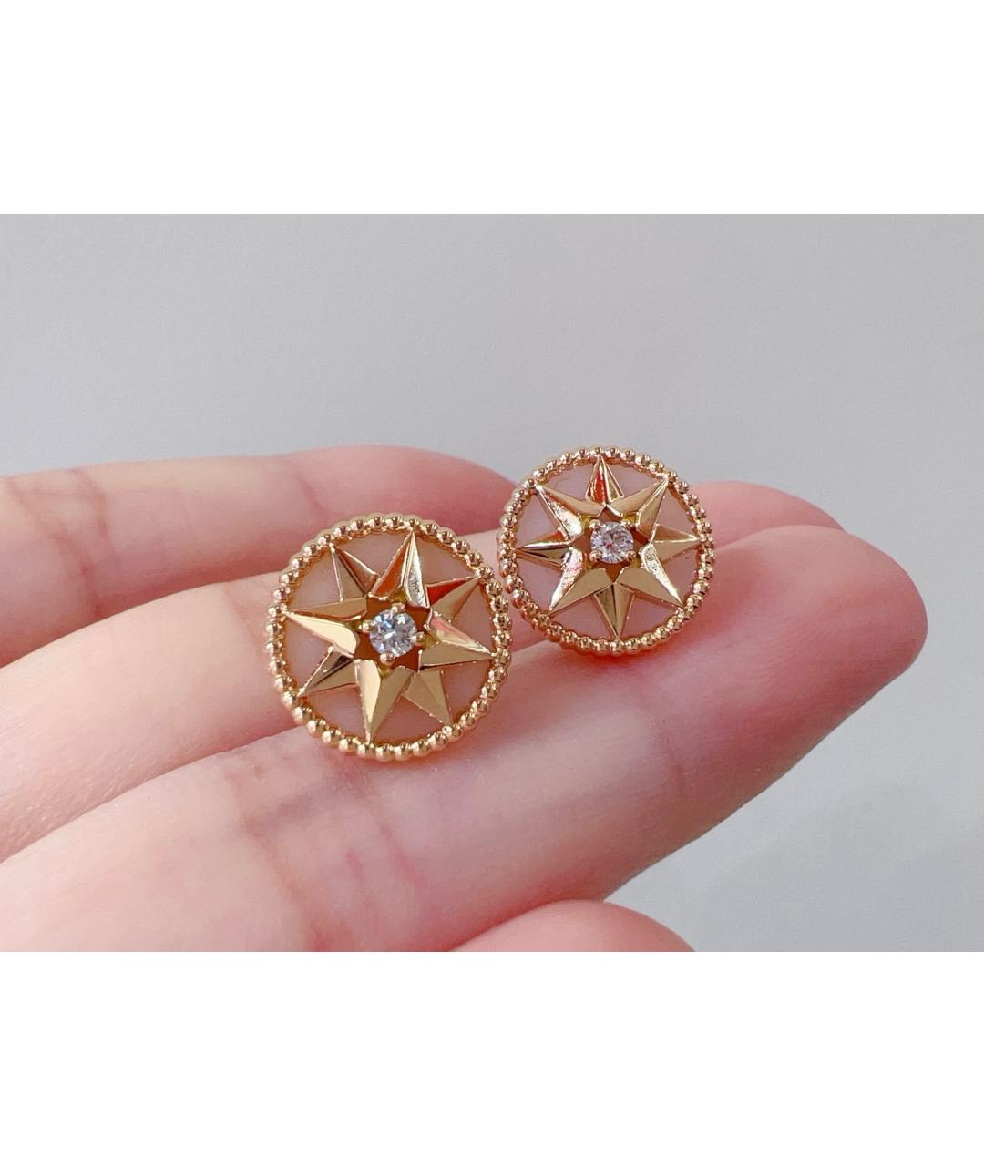 CHRISTIAN DIOR Розовые серьги из розового золота, фото 4