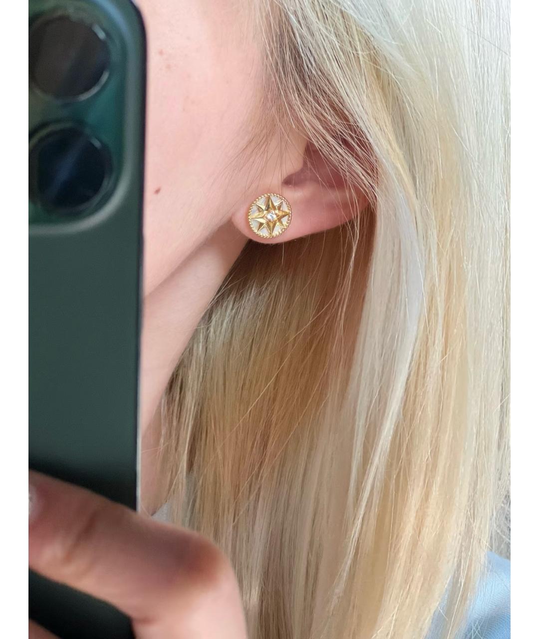 CHRISTIAN DIOR Розовые серьги из розового золота, фото 6