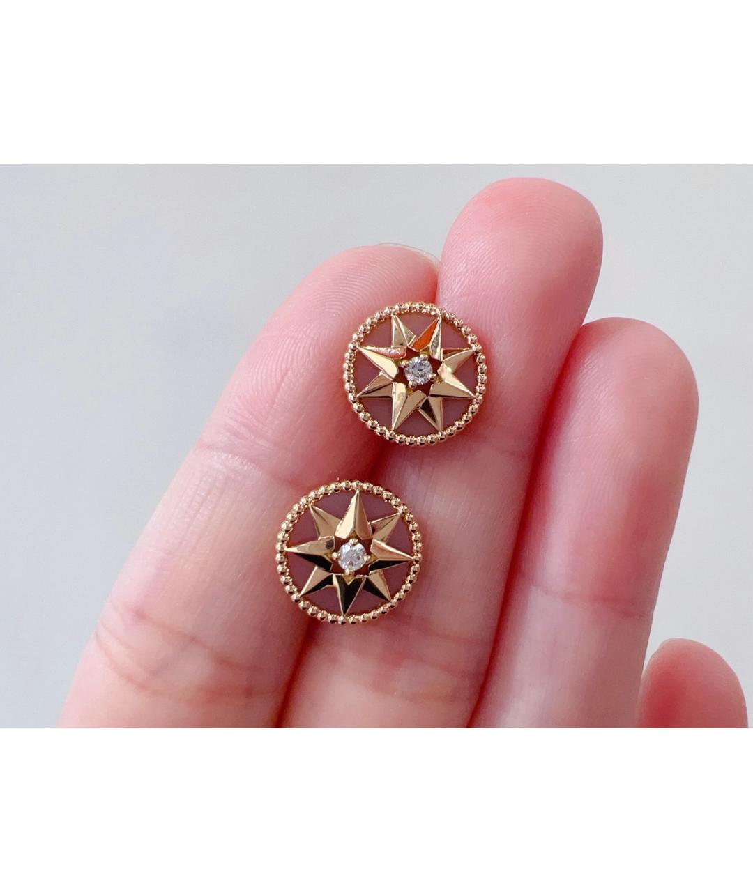 CHRISTIAN DIOR Розовые серьги из розового золота, фото 3