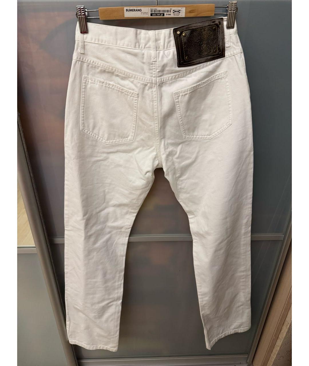 DOLCE&GABBANA Белые хлопковые прямые джинсы, фото 2