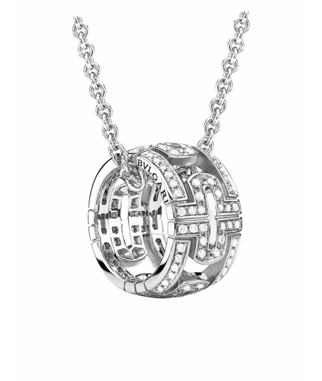 BVLGARI Белая подвеска из белого золота, фото 1