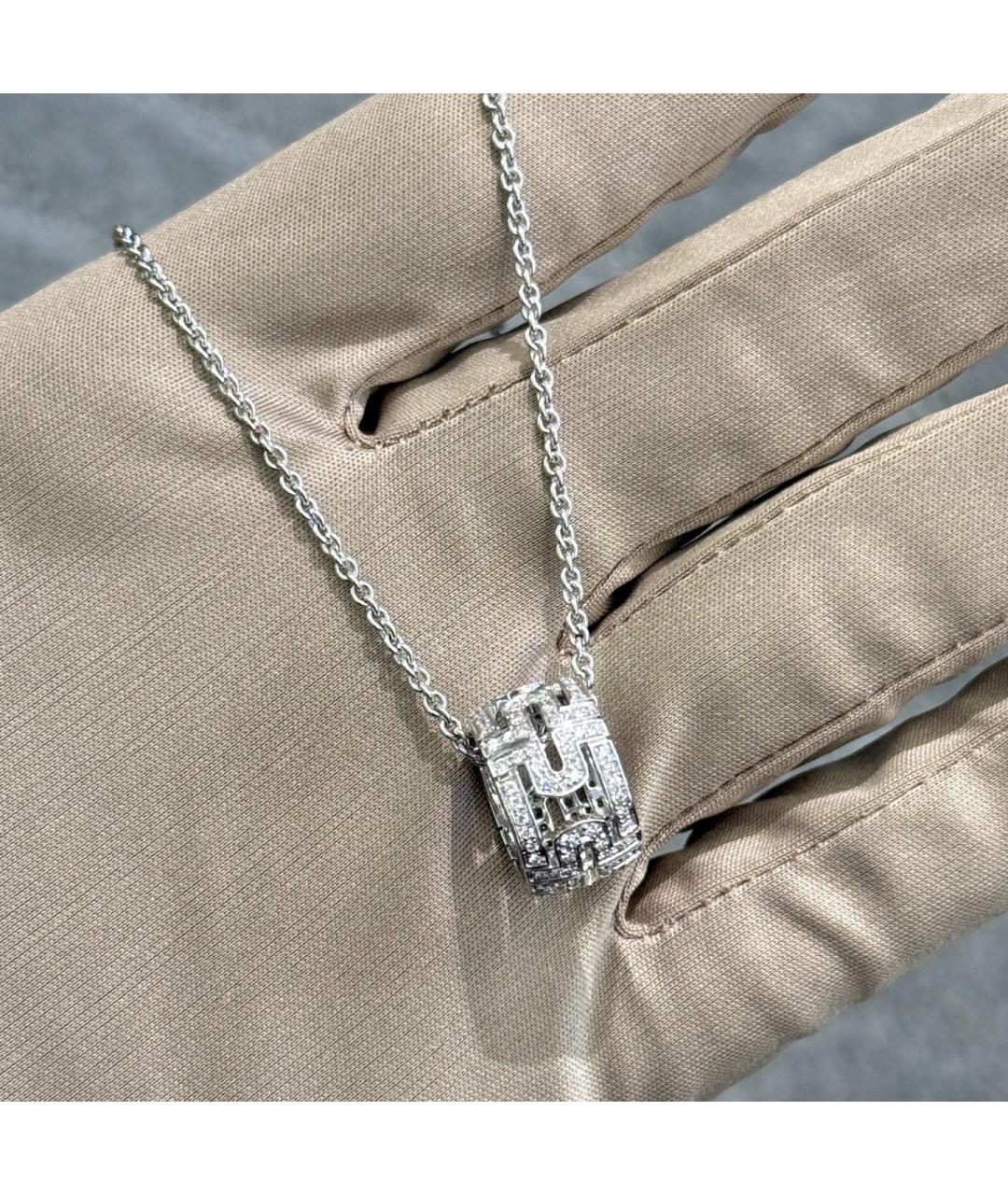 BVLGARI Белая подвеска из белого золота, фото 4