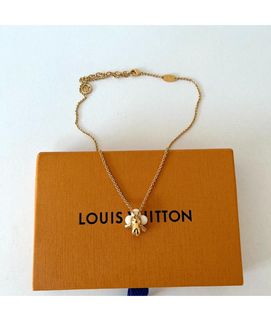 LOUIS VUITTON Золотое колье, фото 3