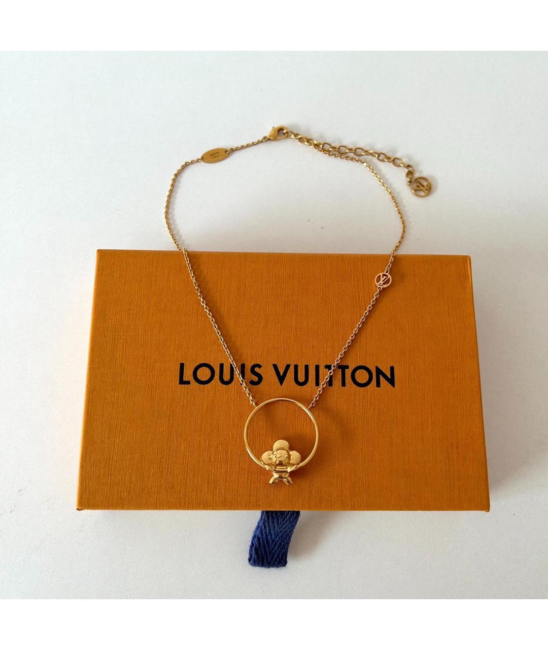 LOUIS VUITTON Золотое колье, фото 2