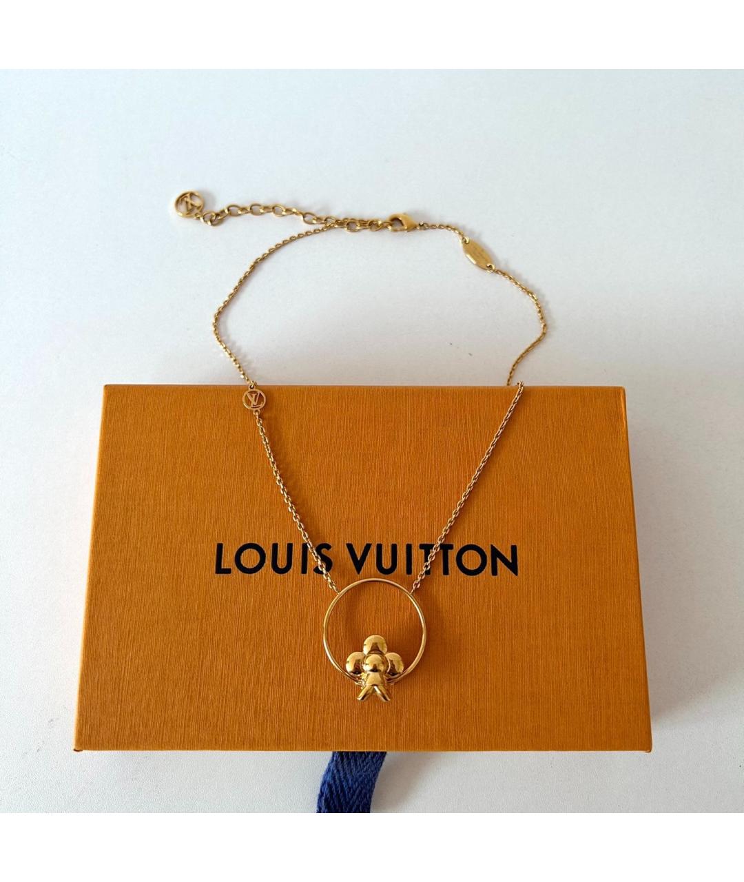 LOUIS VUITTON Золотое колье, фото 4