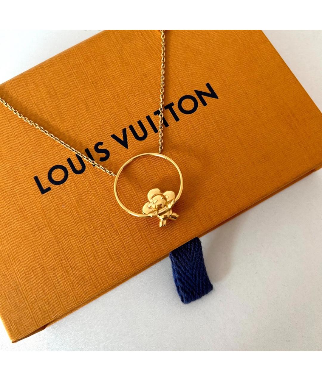LOUIS VUITTON Золотое колье, фото 3