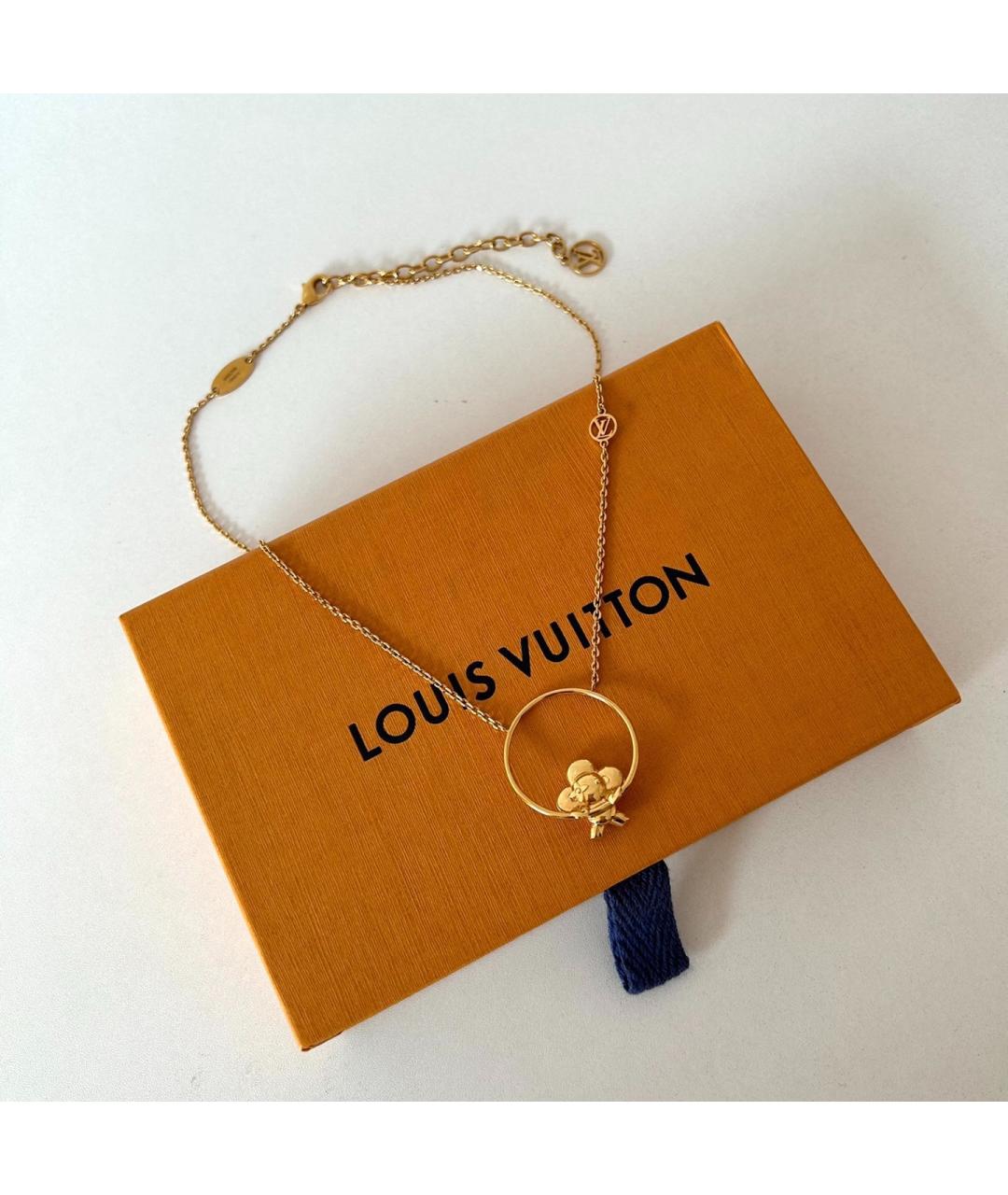 LOUIS VUITTON Золотое колье, фото 5