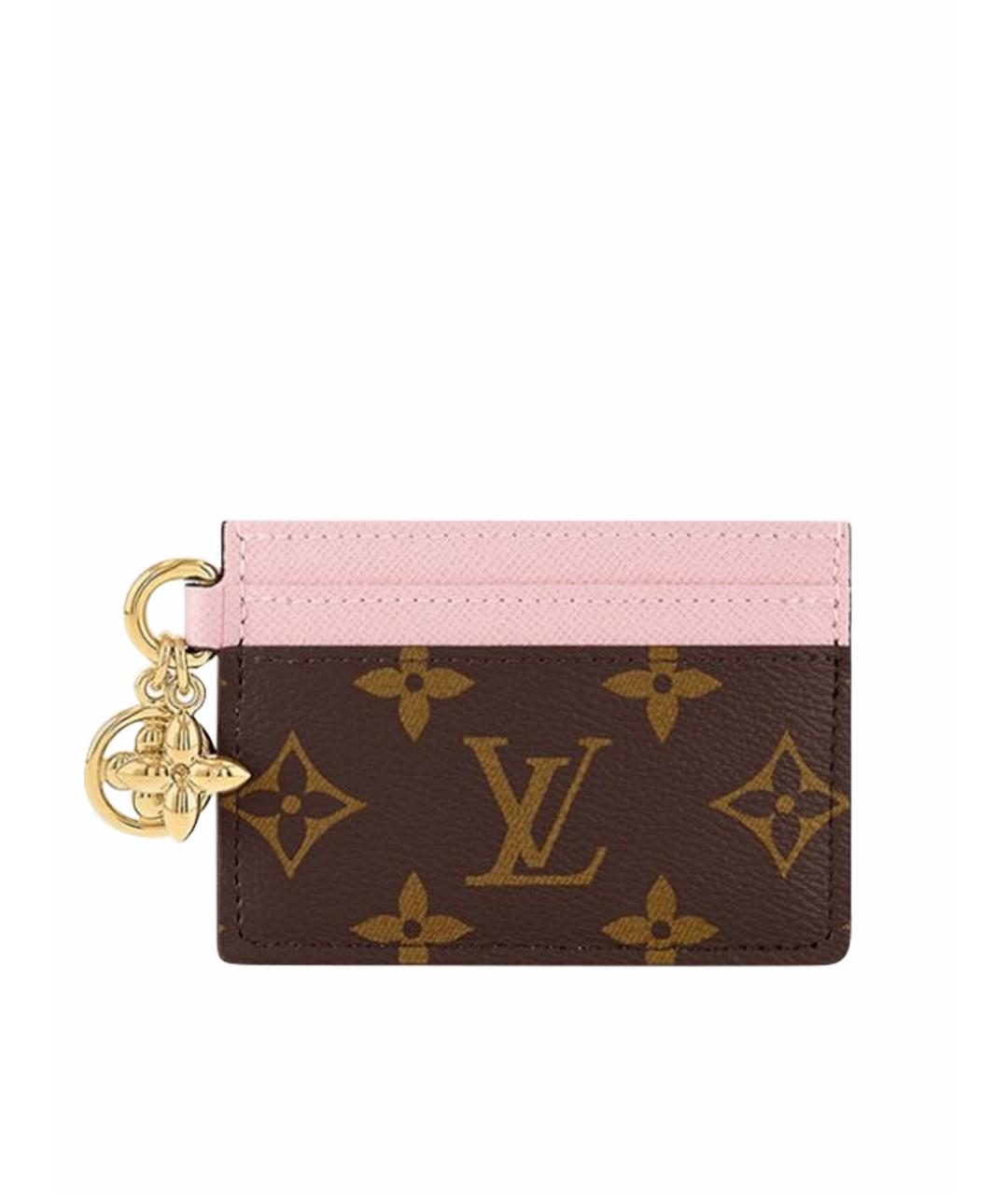 LOUIS VUITTON Коричневый кардхолдер, фото 5