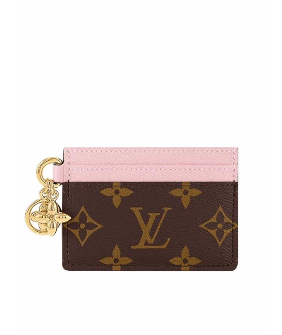 LOUIS VUITTON Коричневый кардхолдер, фото 1