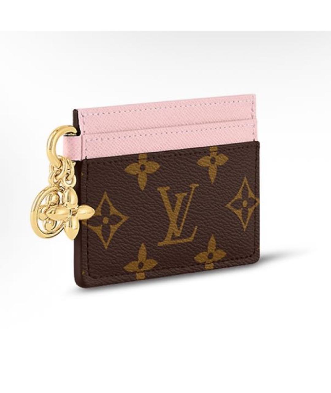LOUIS VUITTON Коричневый кардхолдер, фото 2