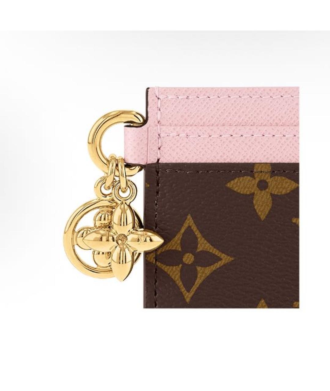 LOUIS VUITTON Коричневый кардхолдер, фото 4