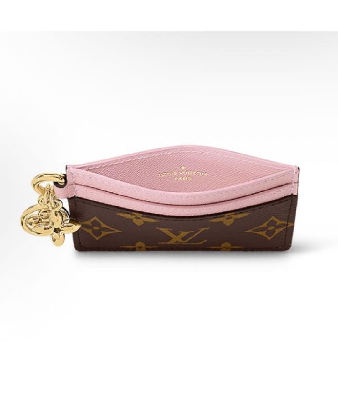 LOUIS VUITTON Коричневый кардхолдер, фото 3