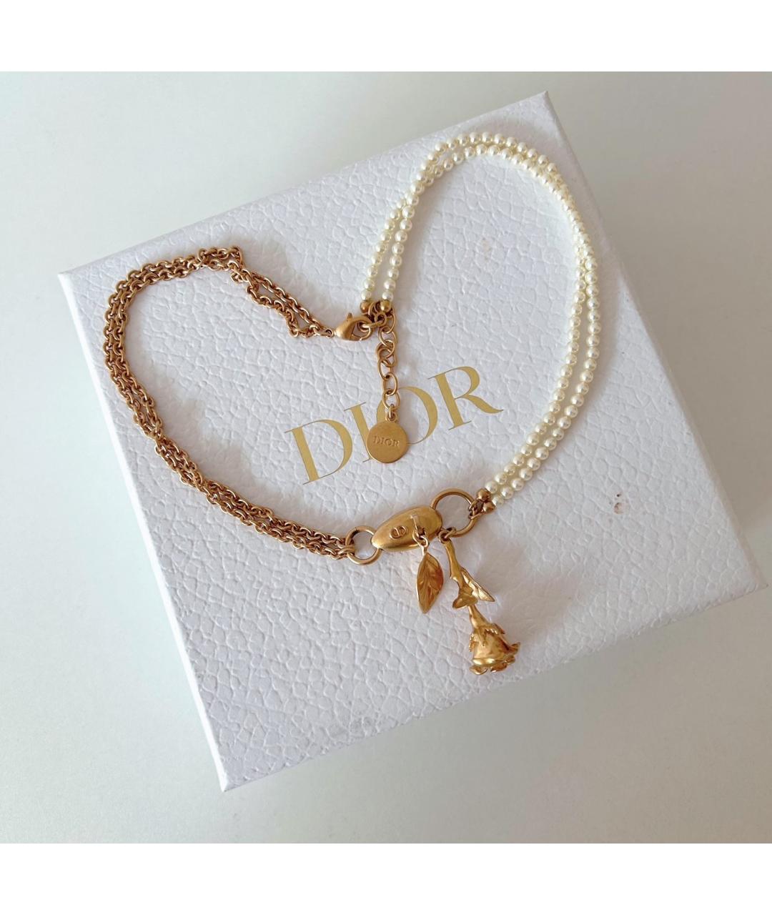 CHRISTIAN DIOR Золотое колье, фото 3