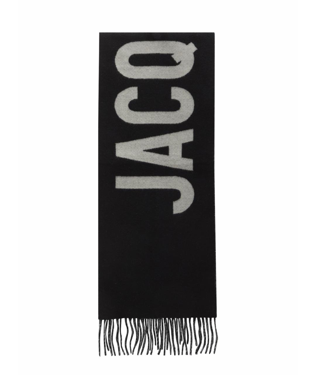 JACQUEMUS Черный шерстяной шарф, фото 1