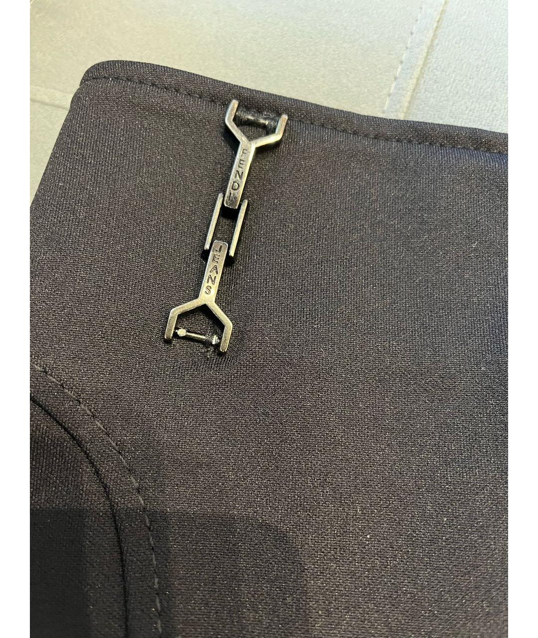 FENDI Черная полиэстеровая юбка мини, фото 7