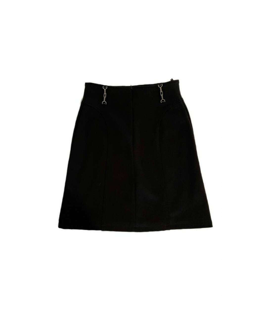 FENDI Черная полиэстеровая юбка мини, фото 1