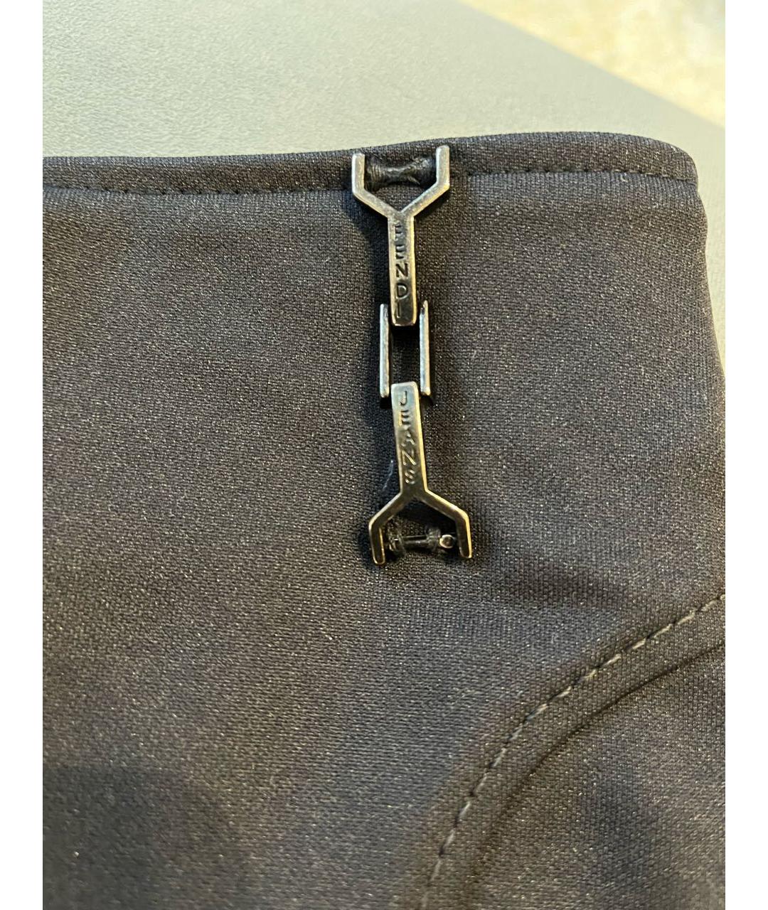 FENDI Черная полиэстеровая юбка мини, фото 8