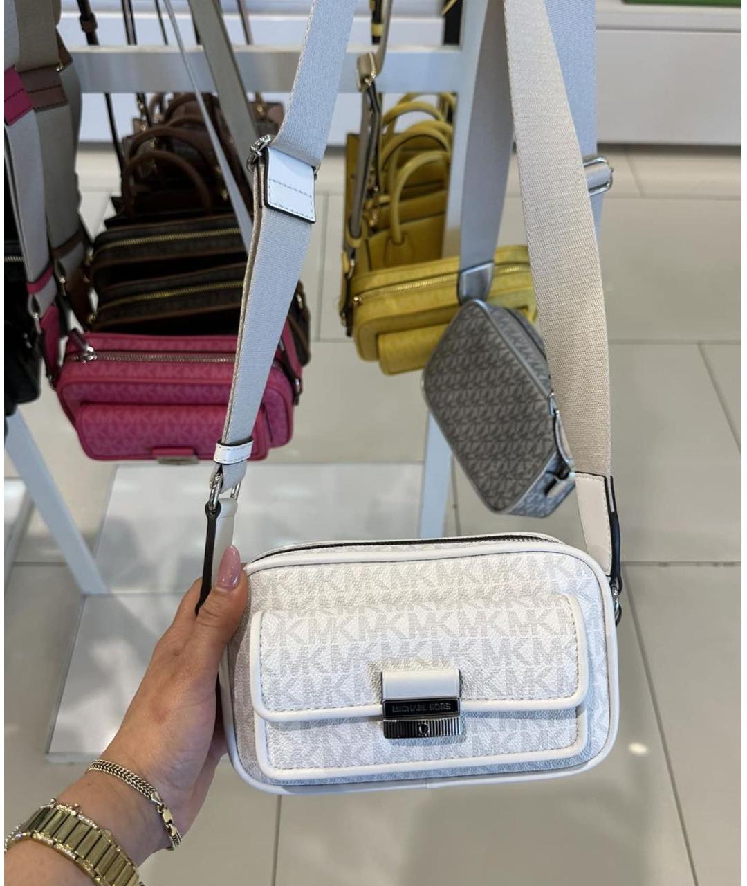 MICHAEL KORS Белая сумка через плечо, фото 2