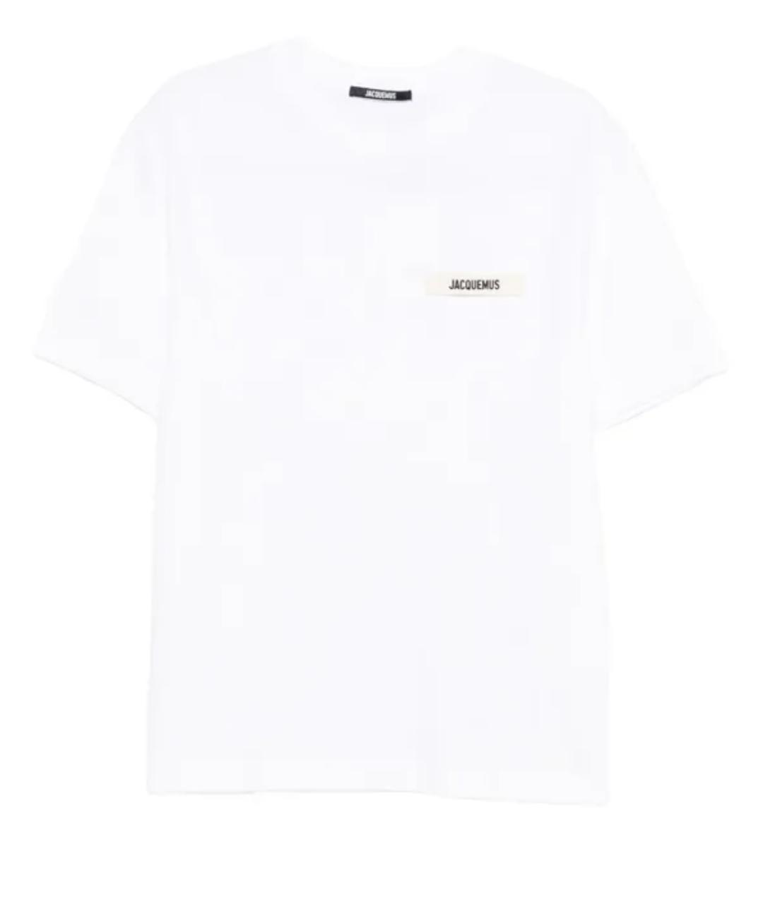 JACQUEMUS Белая хлопковая футболка, фото 1