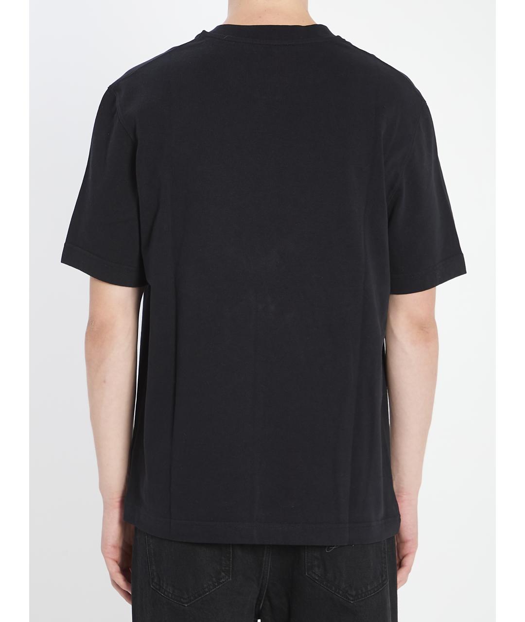 JACQUEMUS Черная хлопковая футболка, фото 5