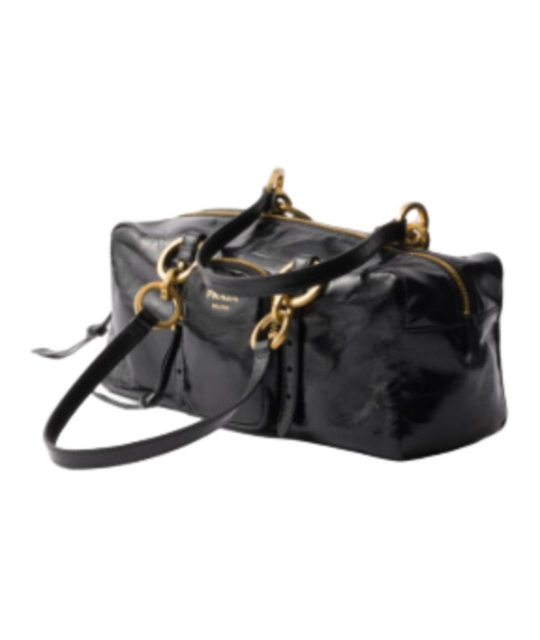 PRADA Черная кожаная сумка через плечо, фото 2