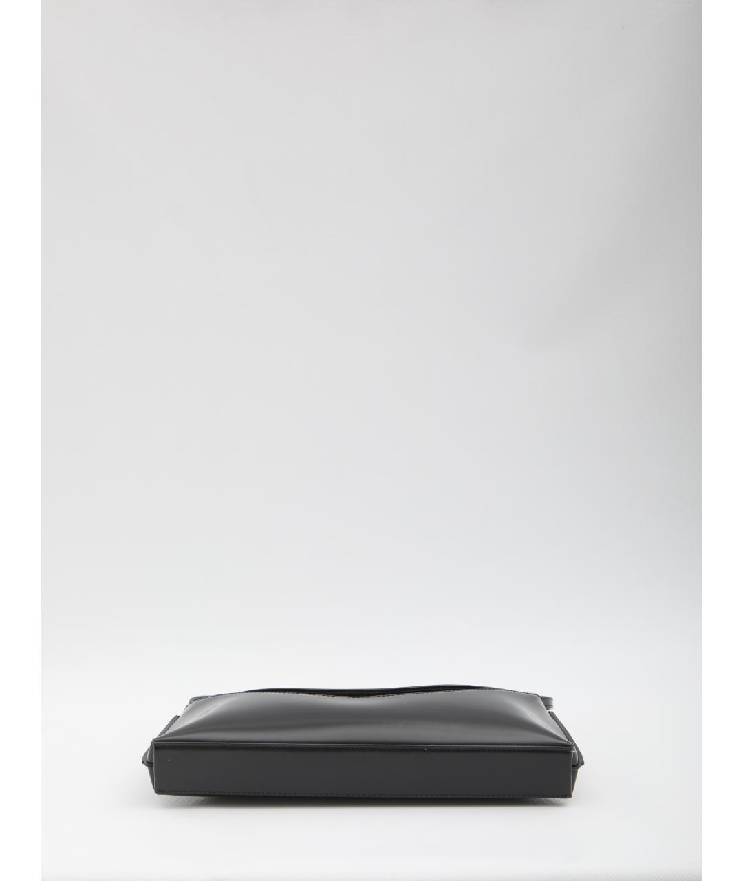 JACQUEMUS Черная кожаная сумка через плечо, фото 3