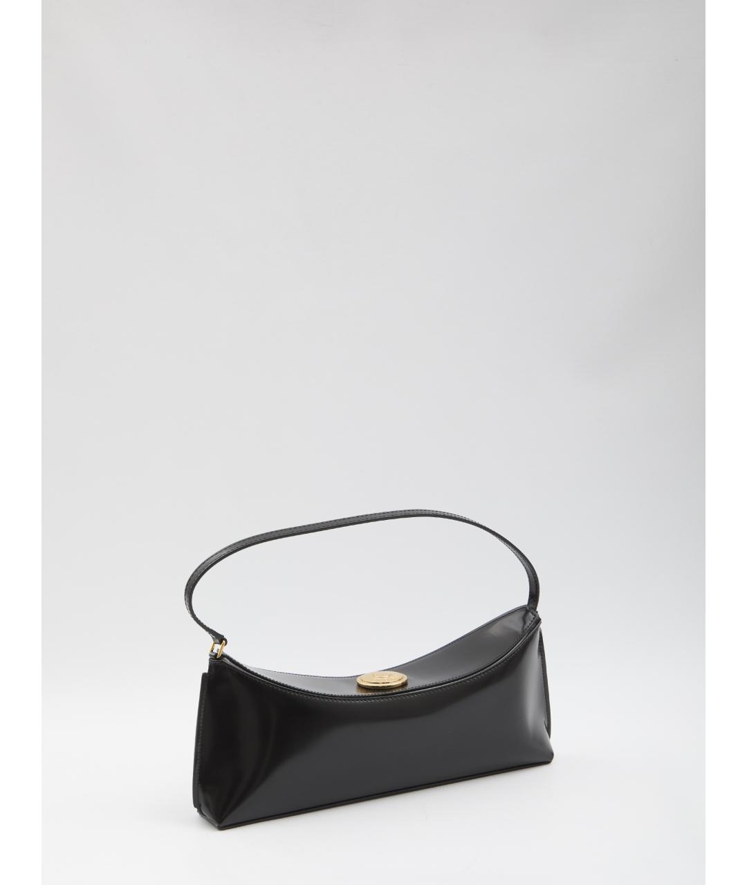 JACQUEMUS Черная кожаная сумка через плечо, фото 2