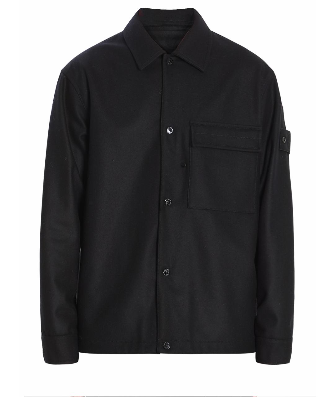 STONE ISLAND Черная шерстяная куртка, фото 1