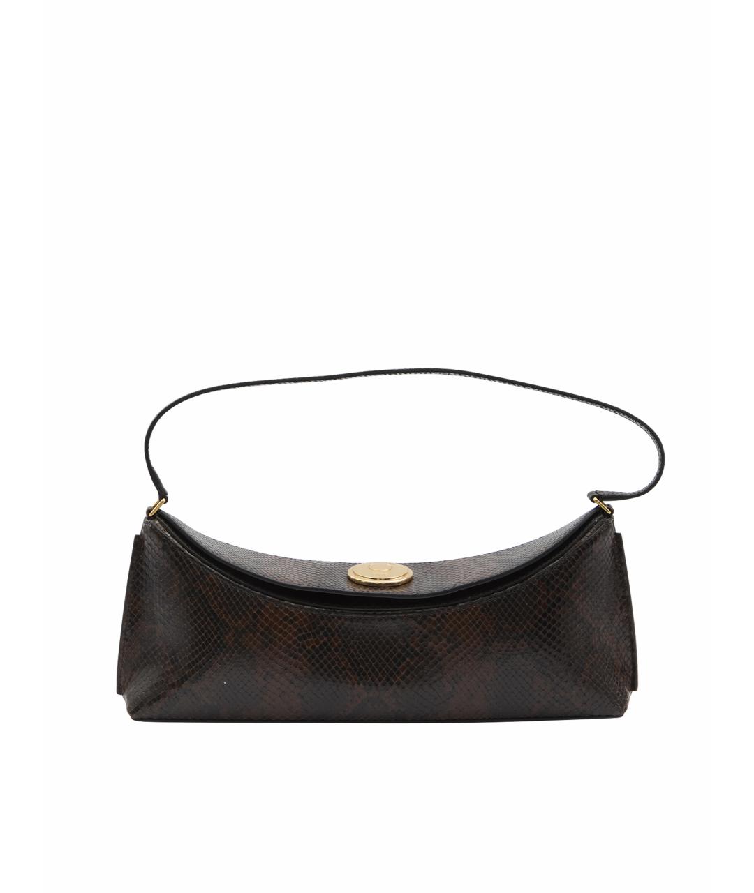 JACQUEMUS Коричневая кожаная сумка через плечо, фото 1