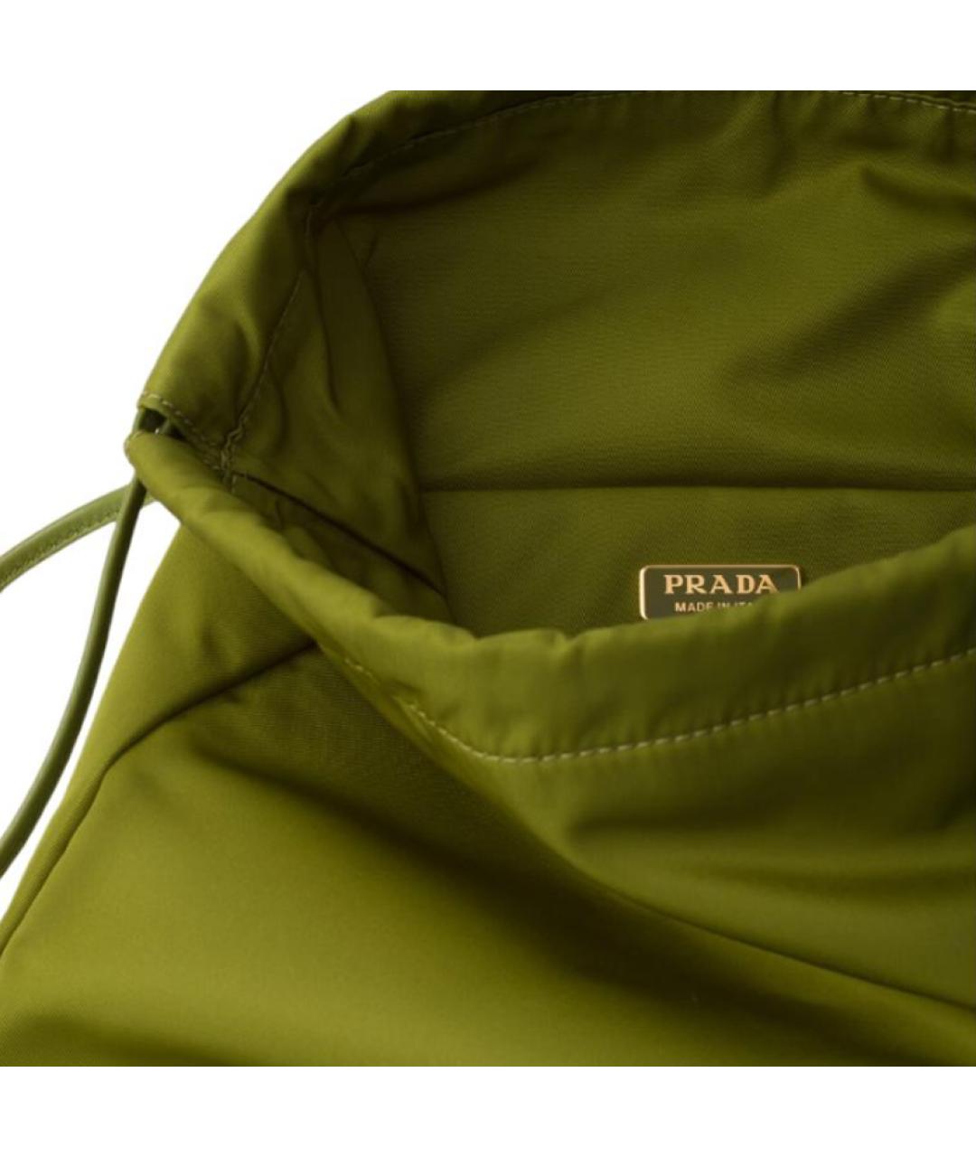 PRADA Зеленая косметичка, фото 4