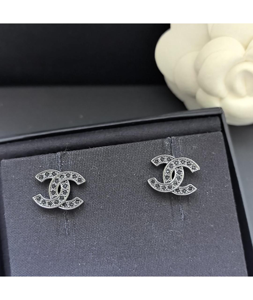 CHANEL Серебряные серьги, фото 4