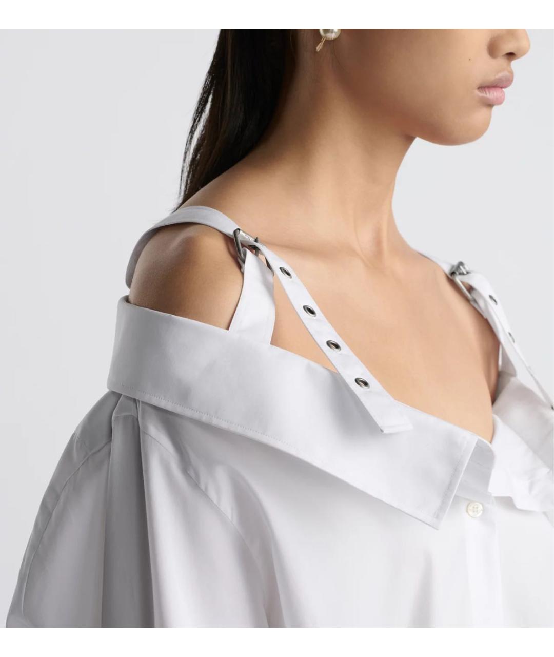 CHRISTIAN DIOR Белая хлопковая рубашка, фото 4