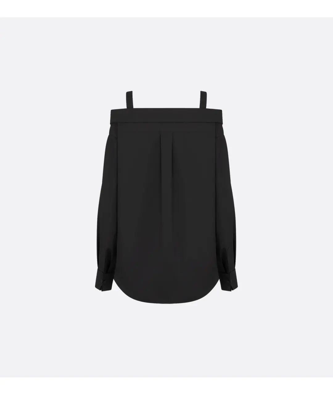 CHRISTIAN DIOR Черная хлопковая рубашка, фото 2