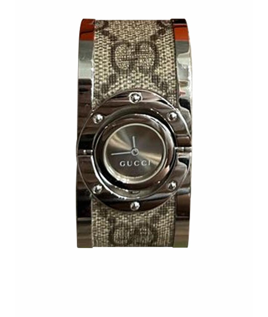 GUCCI Бежевые кожаные часы, фото 1