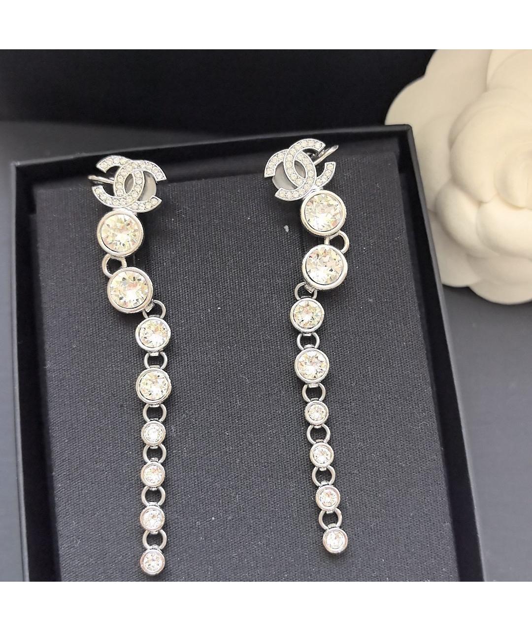 CHANEL Серебряные серьги, фото 3
