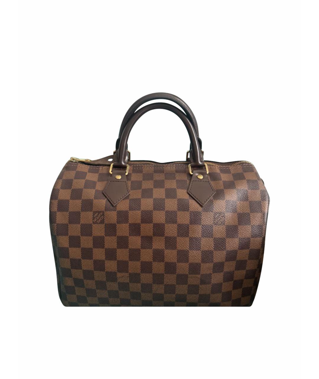 LOUIS VUITTON Коричневая сумка с короткими ручками, фото 1